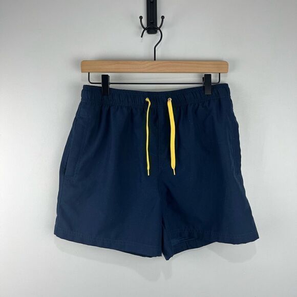 The Idle Man Navy Blue Bathing Suit Swim Shorts M NWOT - Picture 1 of 6